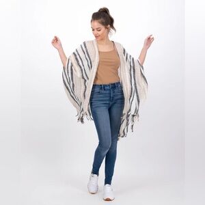 American Eagle Outfitters | Striped Midi Kimono